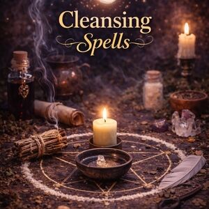 Cleansing Spell Candle & Sage 🌿